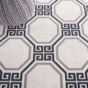 Safavieh Odyssey 818 Modern Power Loomed Rug Ivory / Grey ODY818A-9