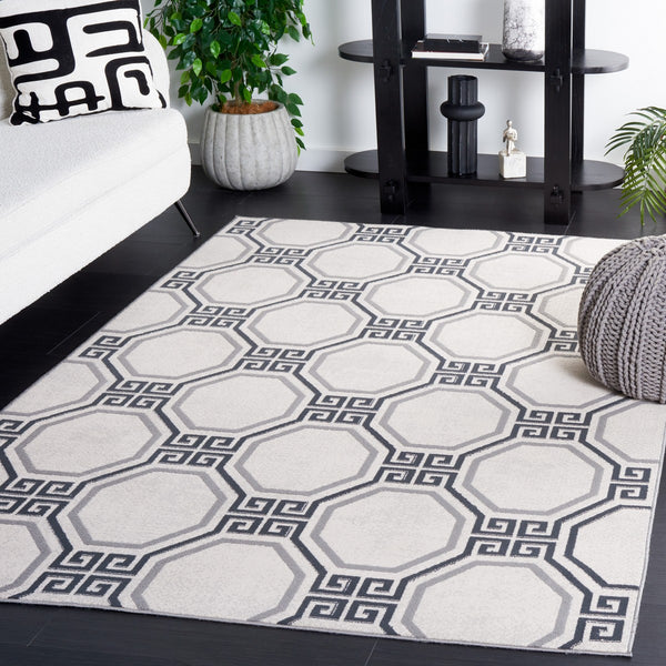 Safavieh Odyssey 818 Modern Power Loomed Rug Ivory / Grey ODY818A-9