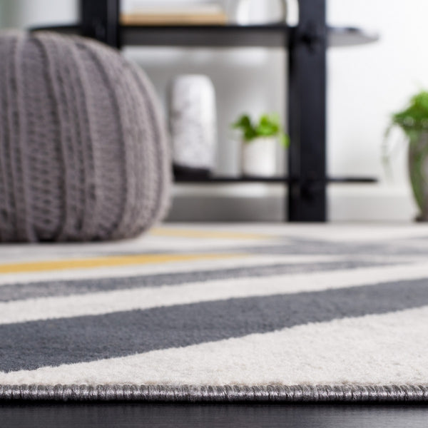 Safavieh Odyssey 820 Modern Power Loomed Rug Grey / Gold Black ODY820F-9