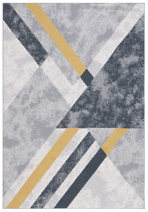 Safavieh Odyssey 820 Modern Power Loomed Rug Grey / Gold Black ODY820F-9