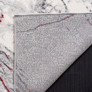 Safavieh Odyssey 822 Modern Power Loomed Rug Grey / Red Ivory ODY822F-9