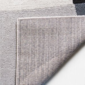 Safavieh Odyssey 824 Modern Power Loomed Rug Grey / Black Ivory ODY824F-9