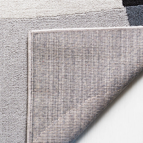 Safavieh Odyssey 824 Modern Power Loomed Rug Grey / Black Ivory ODY824F-9