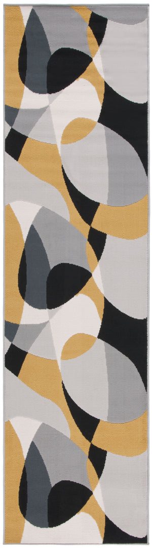 Safavieh Odyssey 824 Modern Power Loomed Rug Grey / Gold Black ODY824G-8