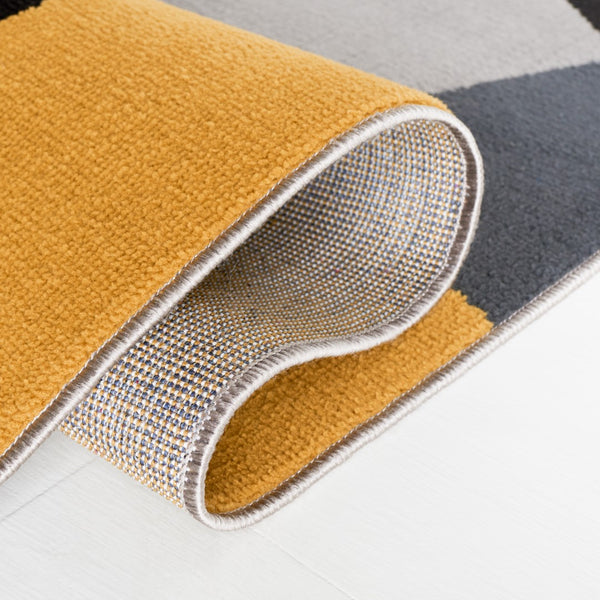 Safavieh Odyssey 824 Modern Power Loomed Rug Grey / Gold Black ODY824G-5