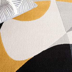 Safavieh Odyssey 824 Modern Power Loomed Rug Grey / Gold Black ODY824G-9
