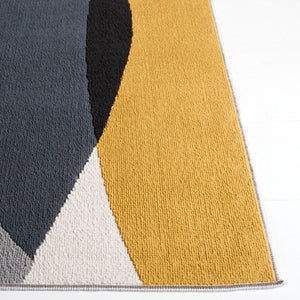 Safavieh Odyssey 824 Modern Power Loomed Rug Grey / Gold Black ODY824G-5