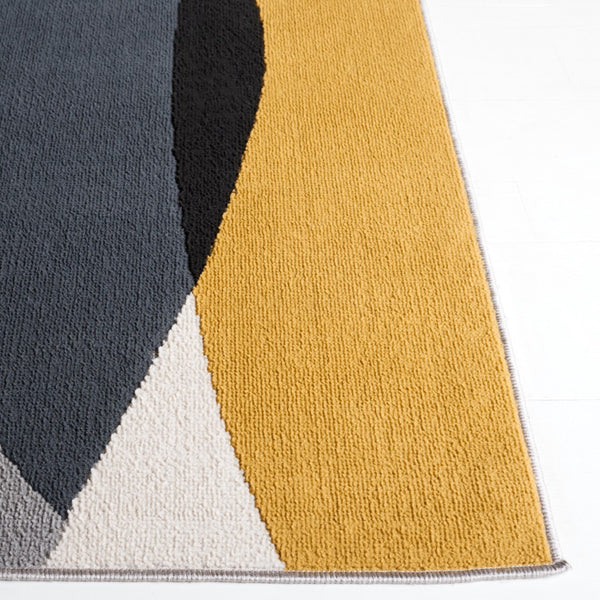 Safavieh Odyssey 824 Modern Power Loomed Rug Grey / Gold Black ODY824G-5