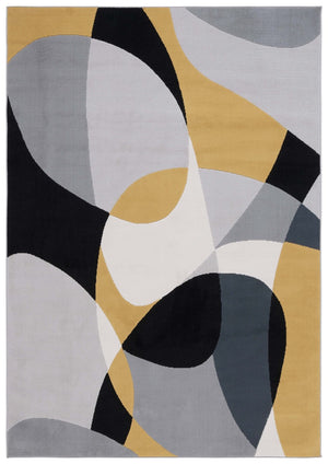 Safavieh Odyssey 824 Modern Power Loomed Rug Grey / Gold Black ODY824G-9