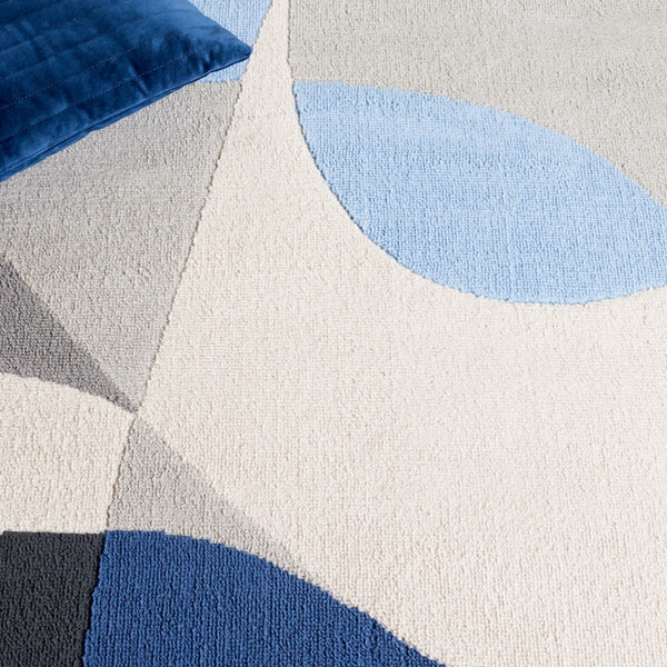 Safavieh Odyssey 824 Modern Power Loomed Rug Grey / Blue Navy ODY824H-9