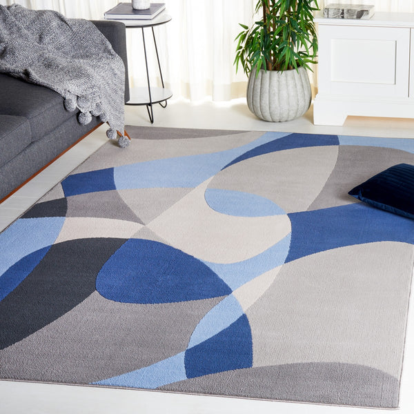 Safavieh Odyssey 824 Modern Power Loomed Rug Grey / Blue Navy ODY824H-9