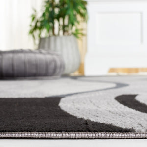 Safavieh Odyssey 826 Modern Power Loomed Rug Ivory / Grey Black ODY826A-8