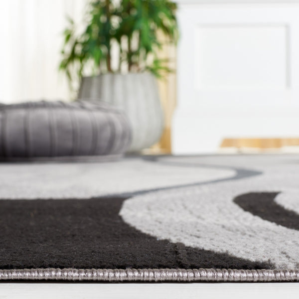 Safavieh Odyssey 826 Modern Power Loomed Rug Ivory / Grey Black ODY826A-8