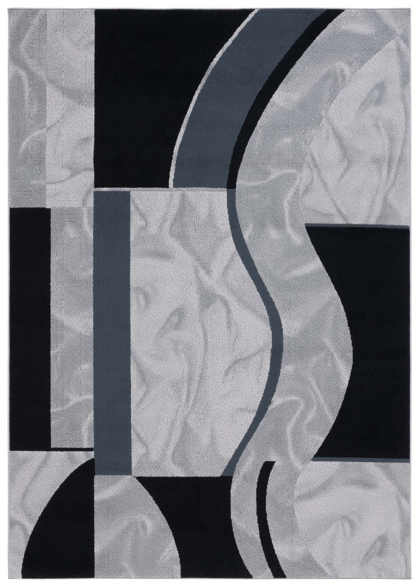 Safavieh Odyssey 826 Modern Power Loomed Rug Ivory / Grey Black ODY826A-9