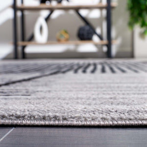 Safavieh Odyssey 830 Modern Power Loomed Rug Grey / Black ODY830F-9