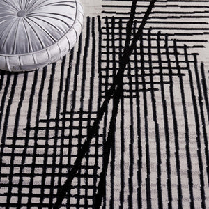 Safavieh Odyssey 830 Modern Power Loomed Rug Grey / Black ODY830F-9