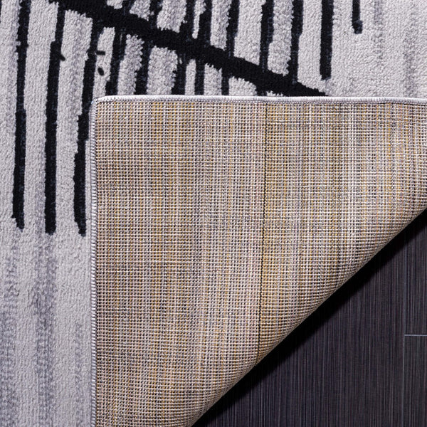 Safavieh Odyssey 830 Modern Power Loomed Rug Grey / Black ODY830F-9