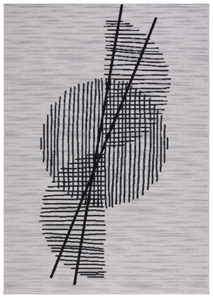 Safavieh Odyssey 830 Modern Power Loomed Rug Grey / Black ODY830F-9