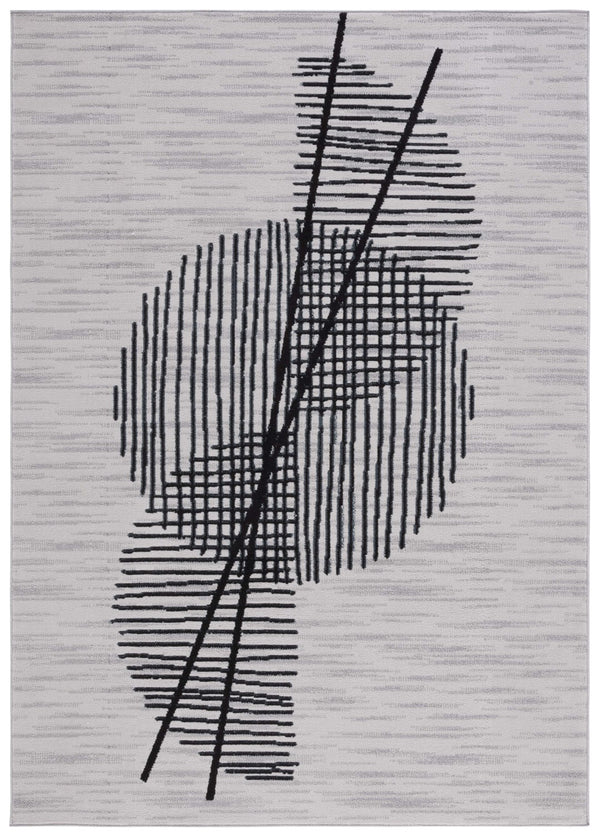 Safavieh Odyssey 830 Modern Power Loomed Rug Grey / Black ODY830F-9