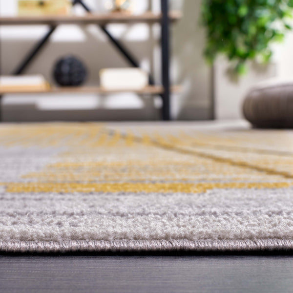 Safavieh Odyssey 830 Modern Power Loomed Rug Grey / Gold ODY830G-9