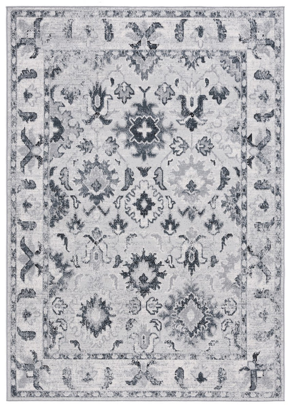 Safavieh Odyssey 850 Traditional Power Loomed Rug Grey / Black ODY850F-9