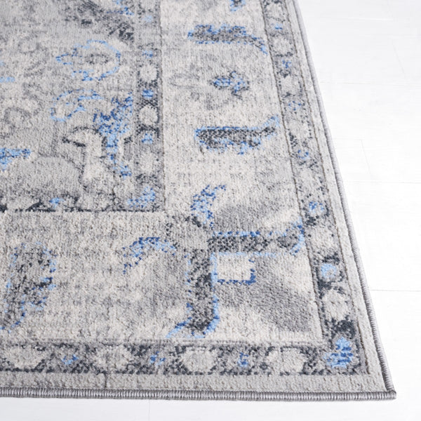 Safavieh Odyssey 850 Traditional Power Loomed Rug Grey / Blue ODY850G-9
