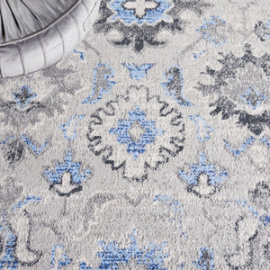 Safavieh Odyssey 850 Traditional Power Loomed Rug Grey / Blue ODY850G-9