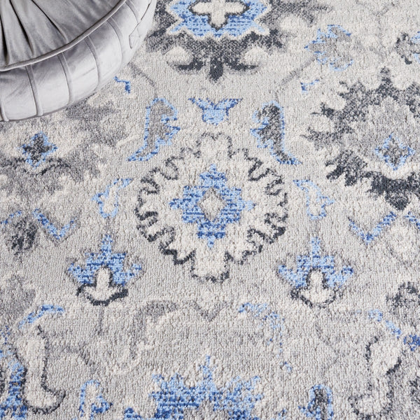 Safavieh Odyssey 850 Traditional Power Loomed Rug Grey / Blue ODY850G-9