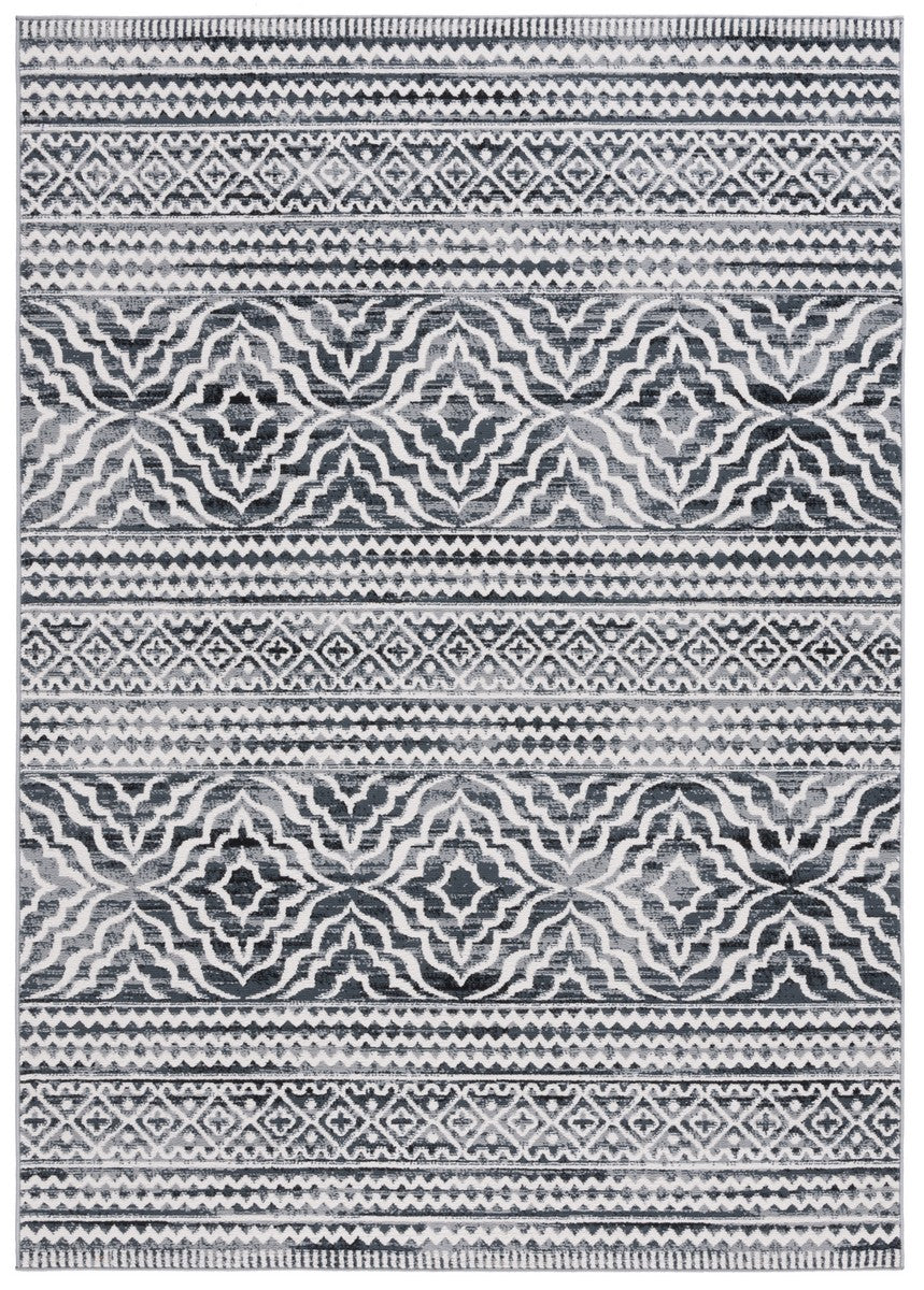 Safavieh Odyssey 852 Traditional Power Loomed Rug Black / Ivory ODY852Z-7SQ