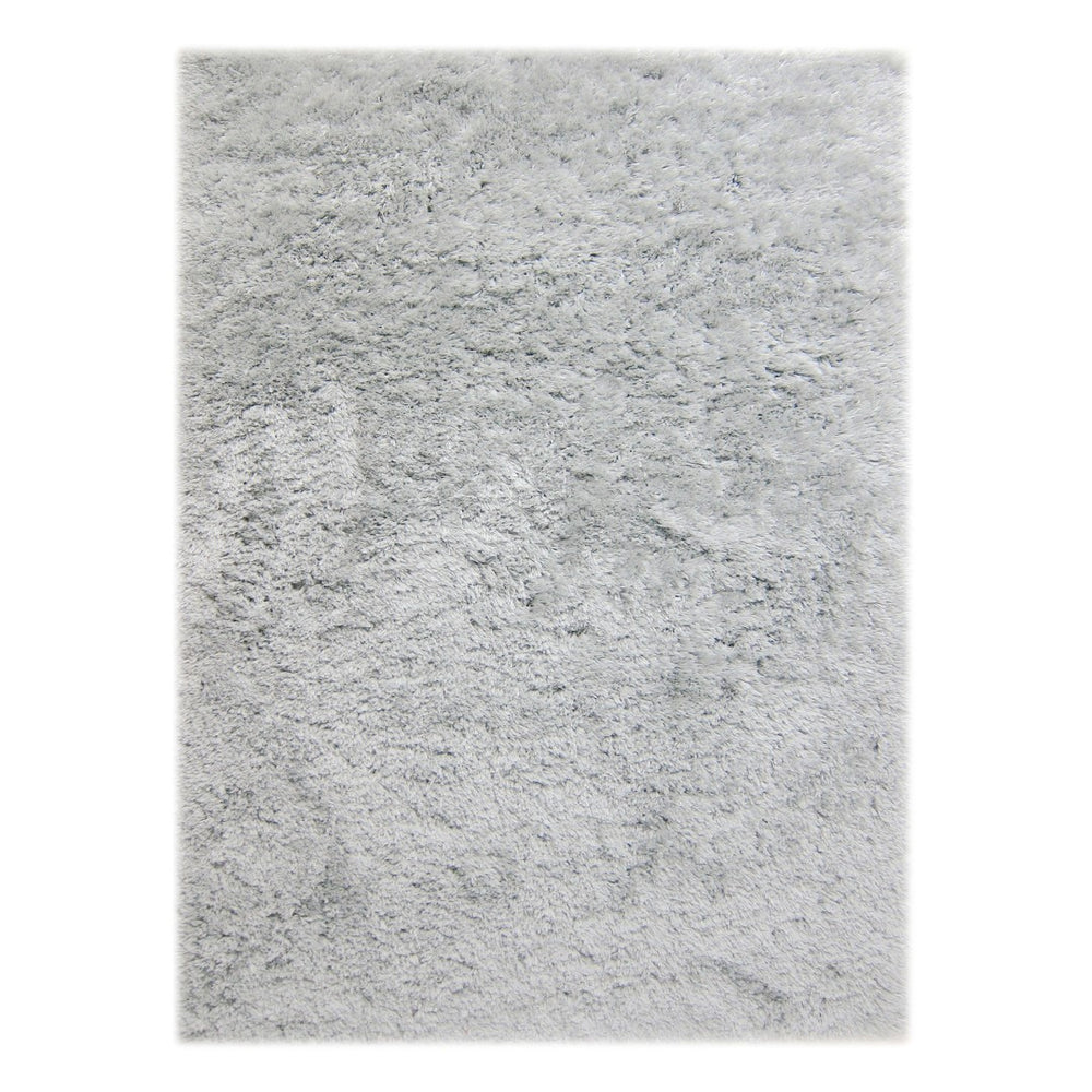 AMER Rugs Odyssey ODY-9 Shag Solid Transitional Area Rug Silver 7'6" x 9'6"