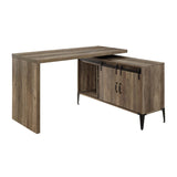 Zakwani Industrial Writing Desk Rustic Oak & Black Finish OF00006-ACME