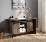 Zakwani Industrial Writing Desk Rustic Oak & Black Finish OF00006-ACME