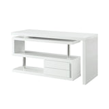 Buck II Contemporary Writing Desk White Finish OF00017-ACME