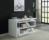 Buck II Contemporary Writing Desk White Finish OF00017-ACME