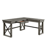 Talmar Transitional Writing Desk with Lift Top Weathered Gray Finish(#Gray 002) OF00054-ACME