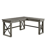 Talmar Transitional Writing Desk with Lift Top Weathered Gray Finish(#Gray 002) OF00054-ACME