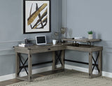 Talmar Transitional Writing Desk with Lift Top Weathered Gray Finish(#Gray 002) OF00054-ACME