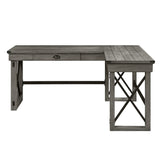 Talmar Transitional Writing Desk with Lift Top Weathered Gray Finish(#Gray 002) OF00054-ACME