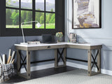 Talmar Transitional Writing Desk with Lift Top Marble & Rustic Oak Finish(#Oak 001) OF00055-ACME