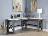 Talmar Transitional Writing Desk with Lift Top Marble & Weathered Gray Finish(#Gray 002) OF00056-ACME