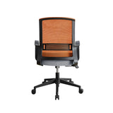 Tanko Contemporary Office Chair Orange & Gray Fabric(Back#ZX142; Cushion#BX252) OF00101-ACME