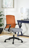 Tanko Contemporary Office Chair Orange & Gray Fabric(Back#ZX142; Cushion#BX252) OF00101-ACME