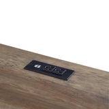 Zakwani Industrial Writing Desk with USB Rustic Oak & Black Finish OF00154-ACME