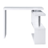 Buck II Contemporary Writing Desk with USB White Finish OF00155-ACME