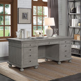 Gustave Transitional Executive Writing Desk Gray Oak Finish OF00201-ACME