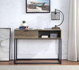 Galeno Industrial Writing Desk Rustic Oak & Black Finish OF00320-ACME