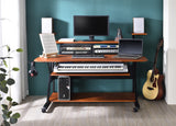 Willow Industrial Music Desk  OF00990-ACME