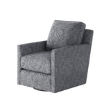 Fusion 21-02G-C Transitional Swivel Glider Chair 21-02G-C Bono Cobalt Swivel Glider