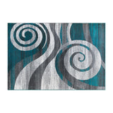 English Elm EE2143 Contemporary Geometric Rug Turquoise EEV-15211