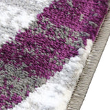 English Elm EE2143 Contemporary Geometric Rug Purple EEV-15212